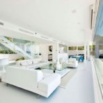 Luxury apartment bay view